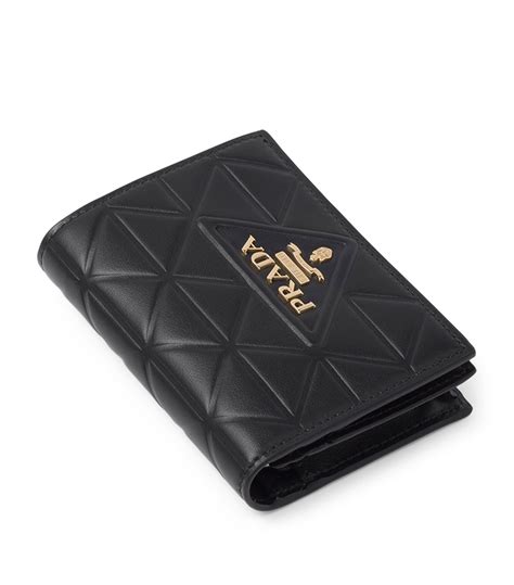 prada quilted leather wallet|Prada leather wallets for women.